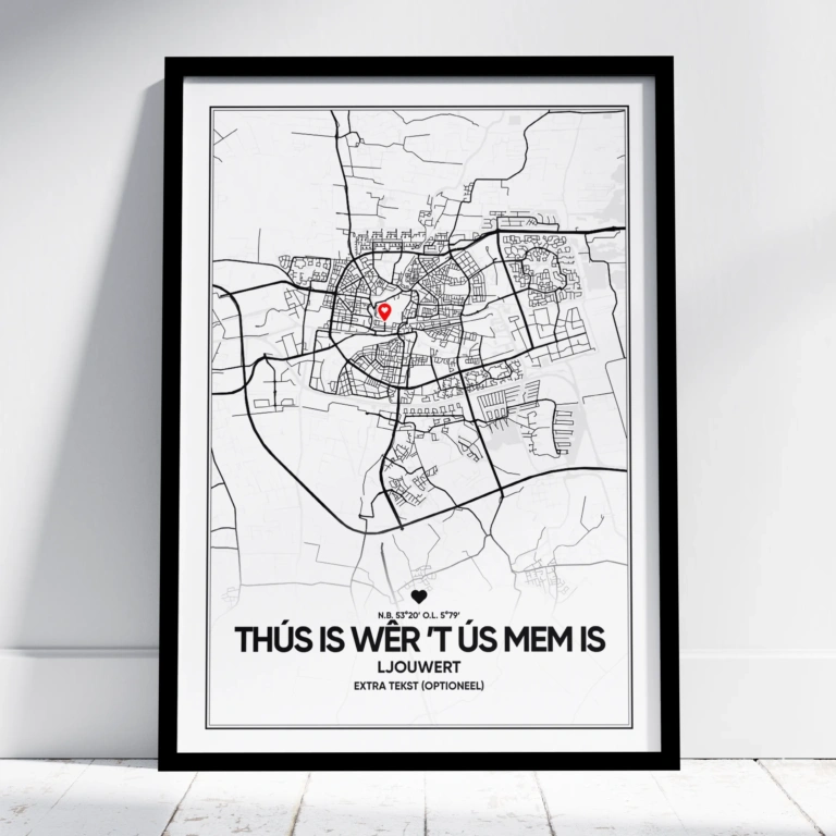 Memmedei stêd poster met kader