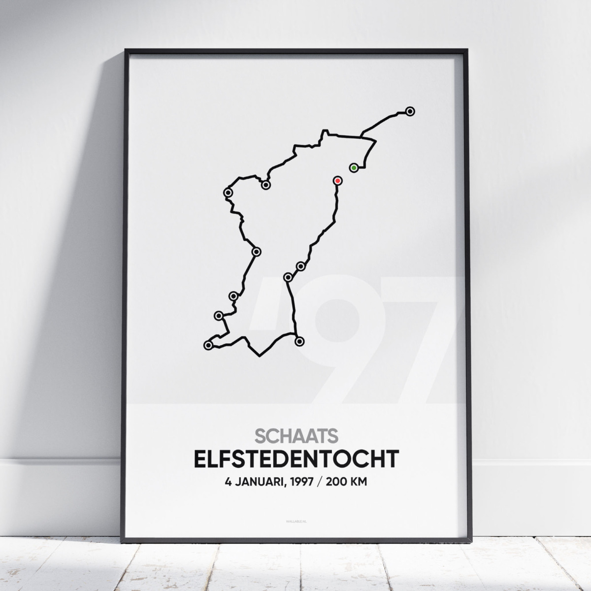 1997 Schaats Elfstedentocht Poster