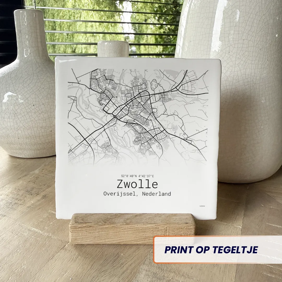 Stadskaart tegeltje