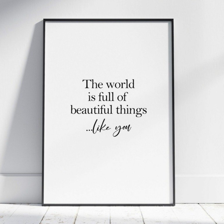 Poster The world is full of beautiful things