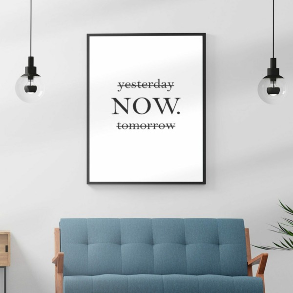 Poster NOW woonkamer