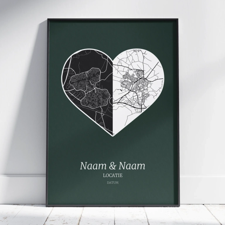 Love map dag en nacht poster