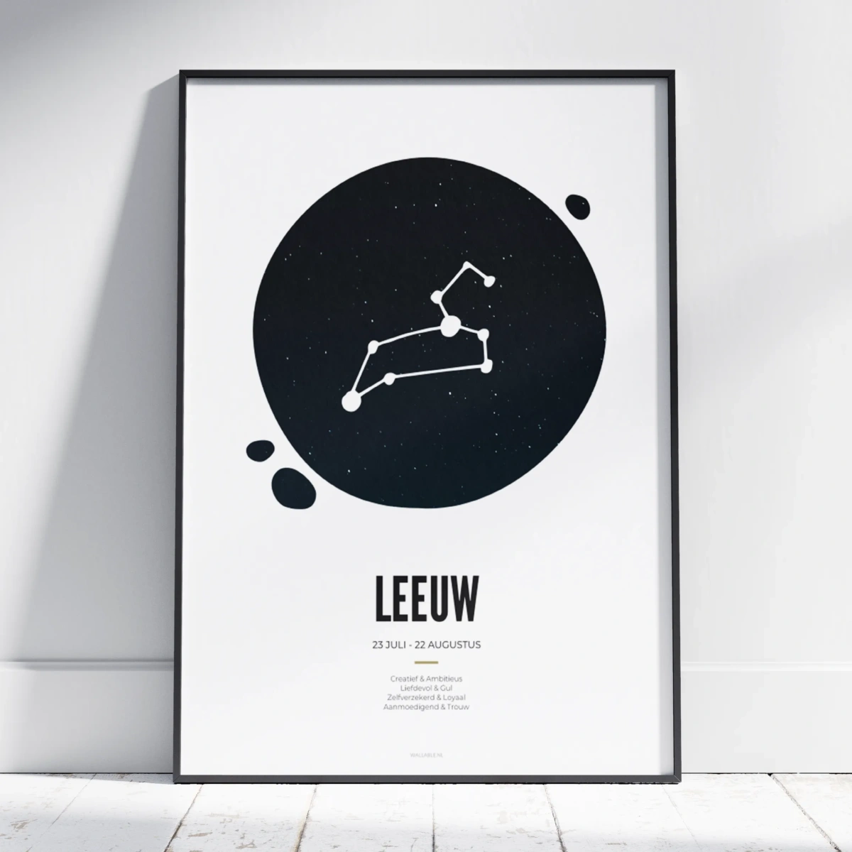 Leeuw sterrenbeeld poster Leeuw sterrenbeeld poster