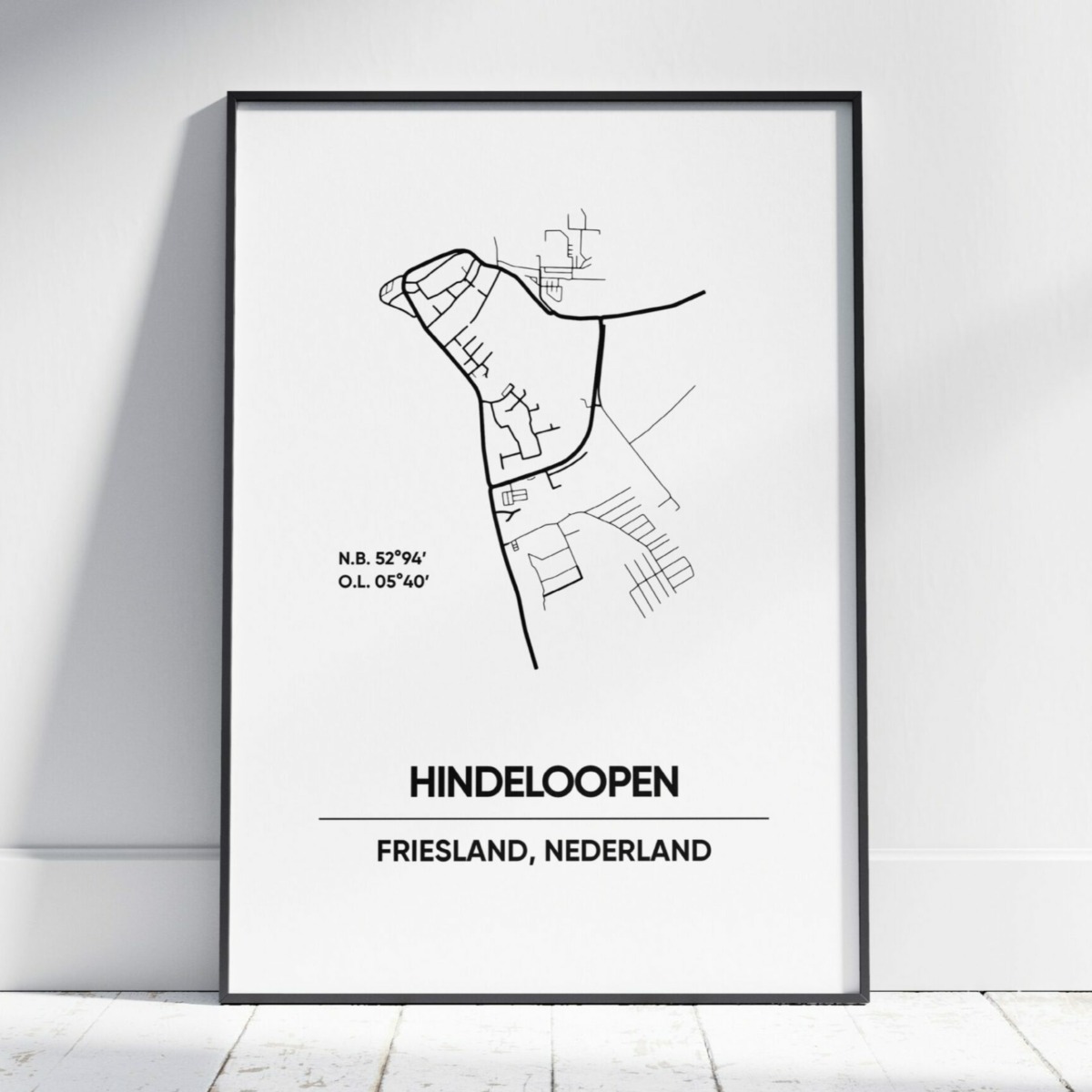 Hindeloopen stad poster