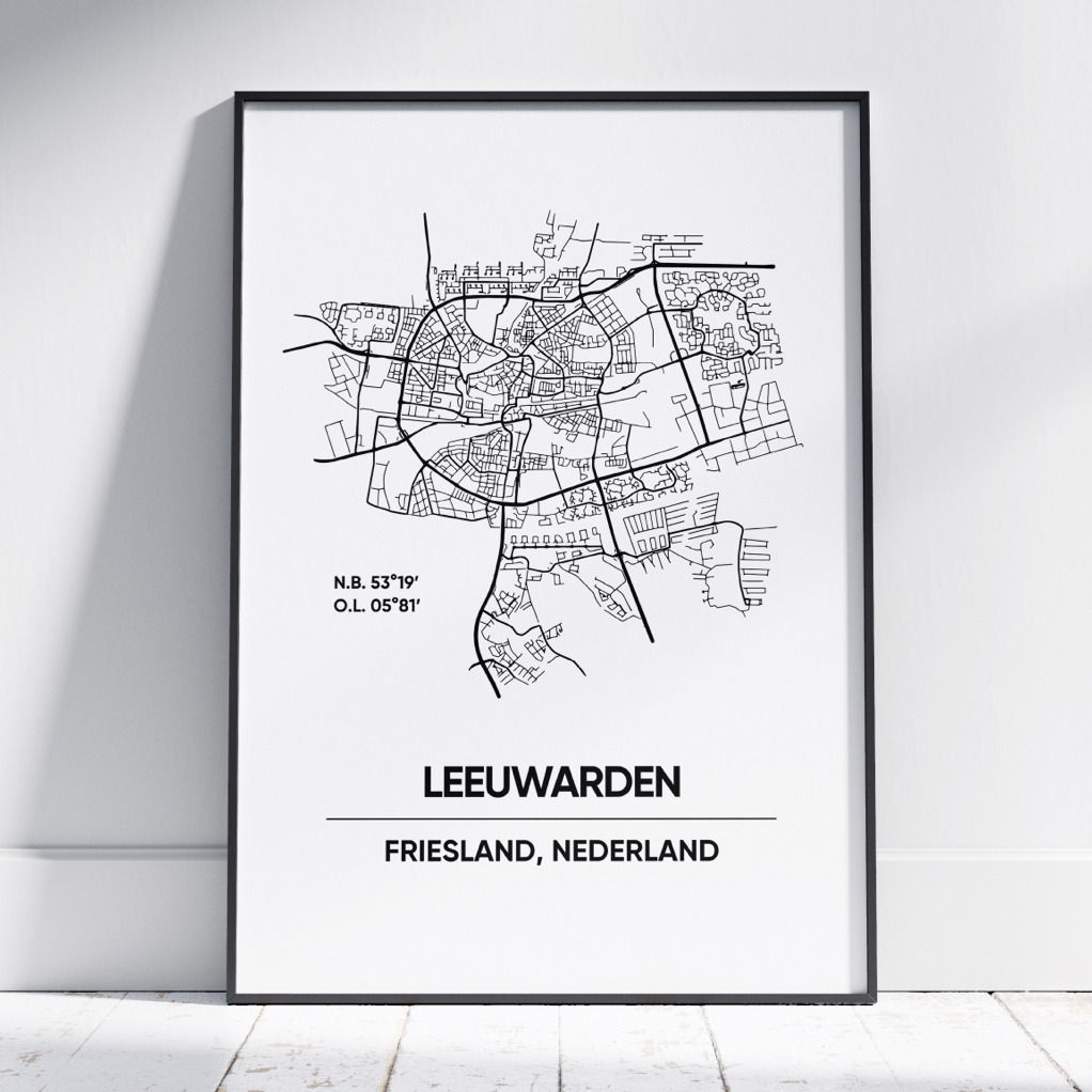 Leeuwarden stad poster Leeuwarden stad poster