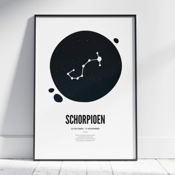 Schorpioen sterrenbeeld poster