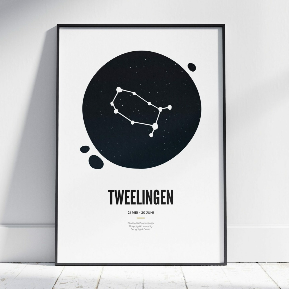 Tweelingen sterrenbeeld poster