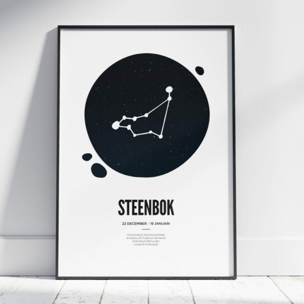 Steenbok sterrenbeeld poster