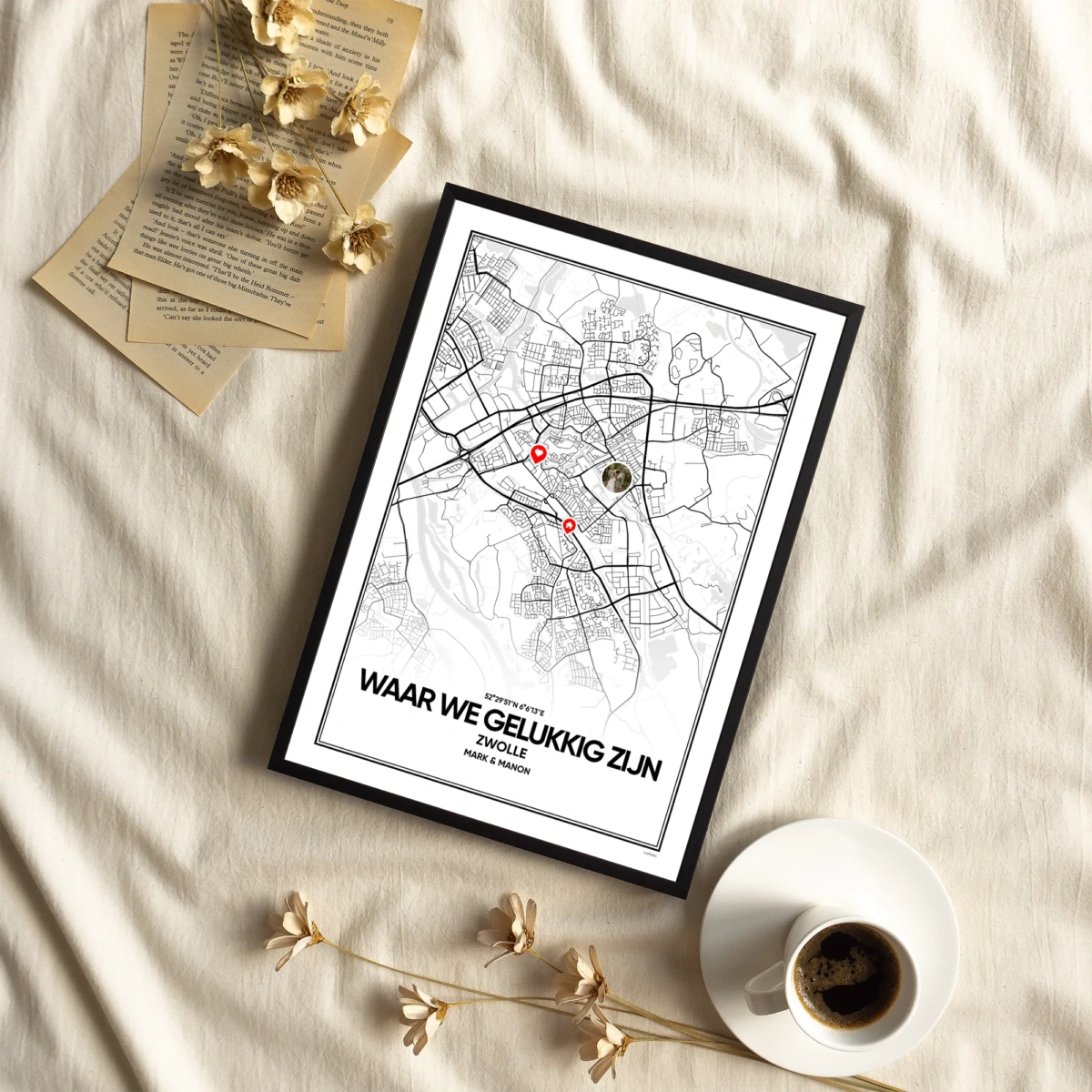 Bijzondere locatie-city map meerdere pins