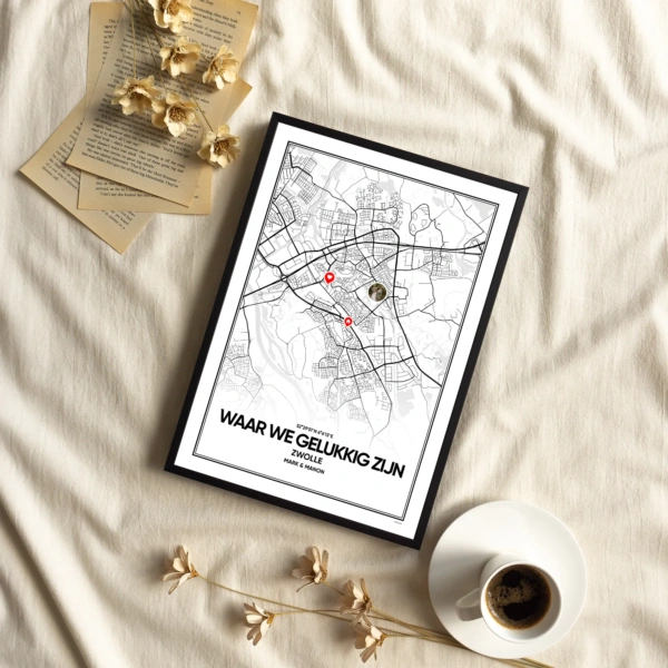 Bijzondere locatie-city map meerdere pins