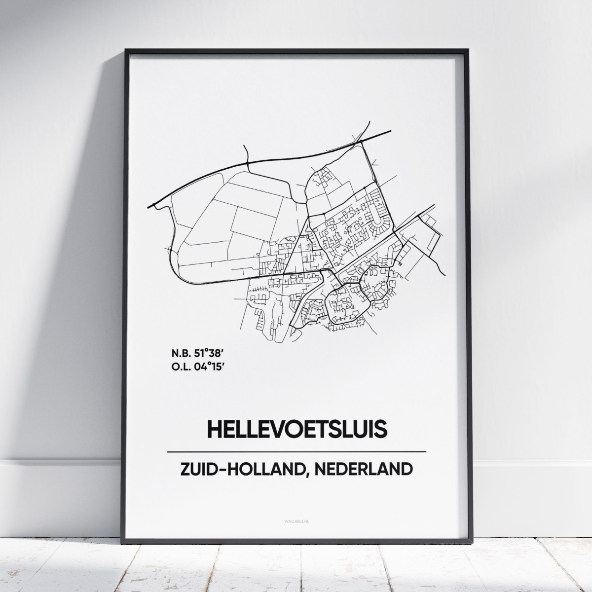 Hellevoetsluis-mainn Hellevoetsluis stad poster