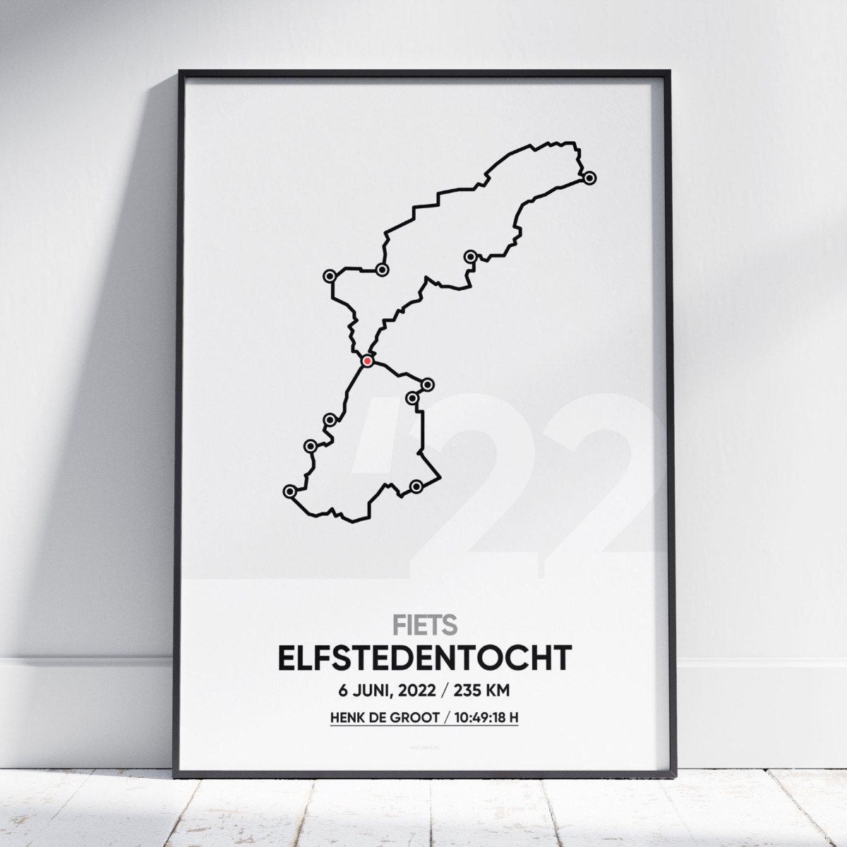 Fiets elfstedentocht poster