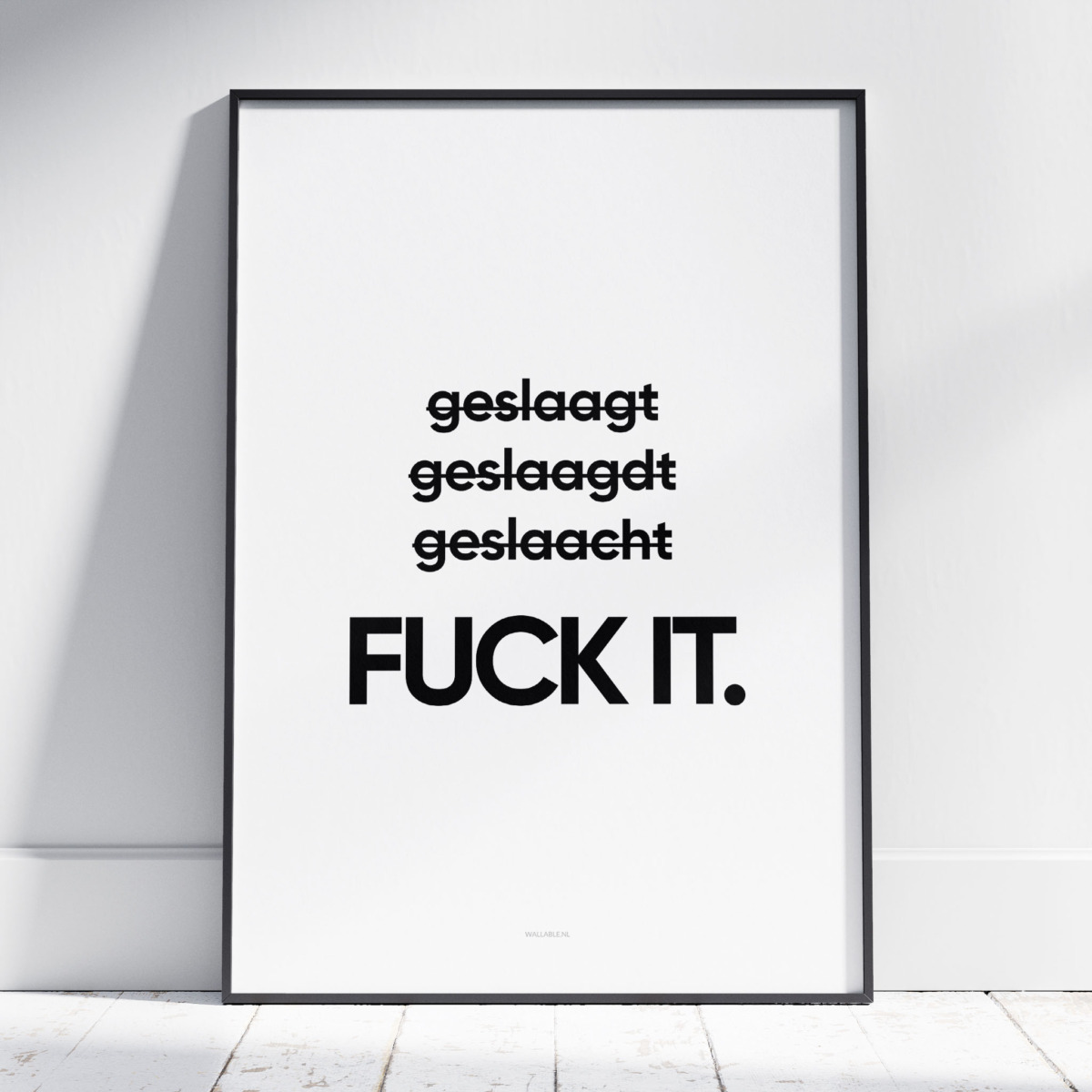 Geslaagd poster