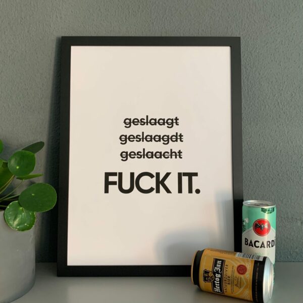 Geslaagd poster