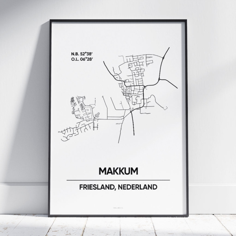 Makkum stad poster