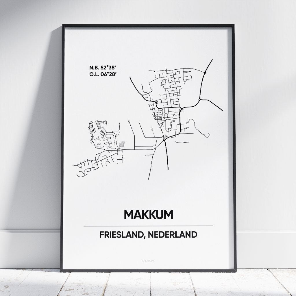 Makkum stad poster