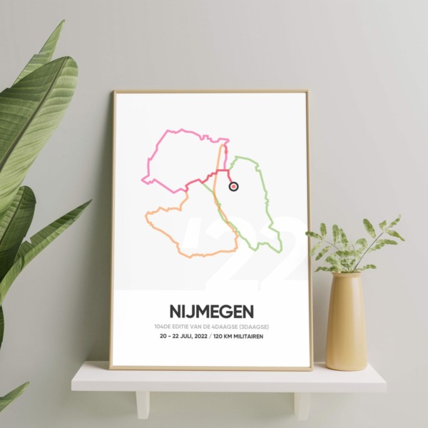 (3Daagse) 4Daagse Nijmegen 120km militairen poster 2022
