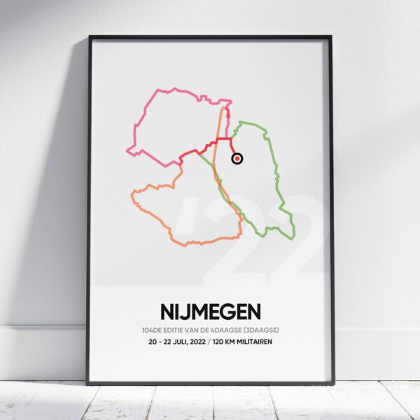 (3Daagse) 4Daagse Nijmegen 120km militairen poster 2022