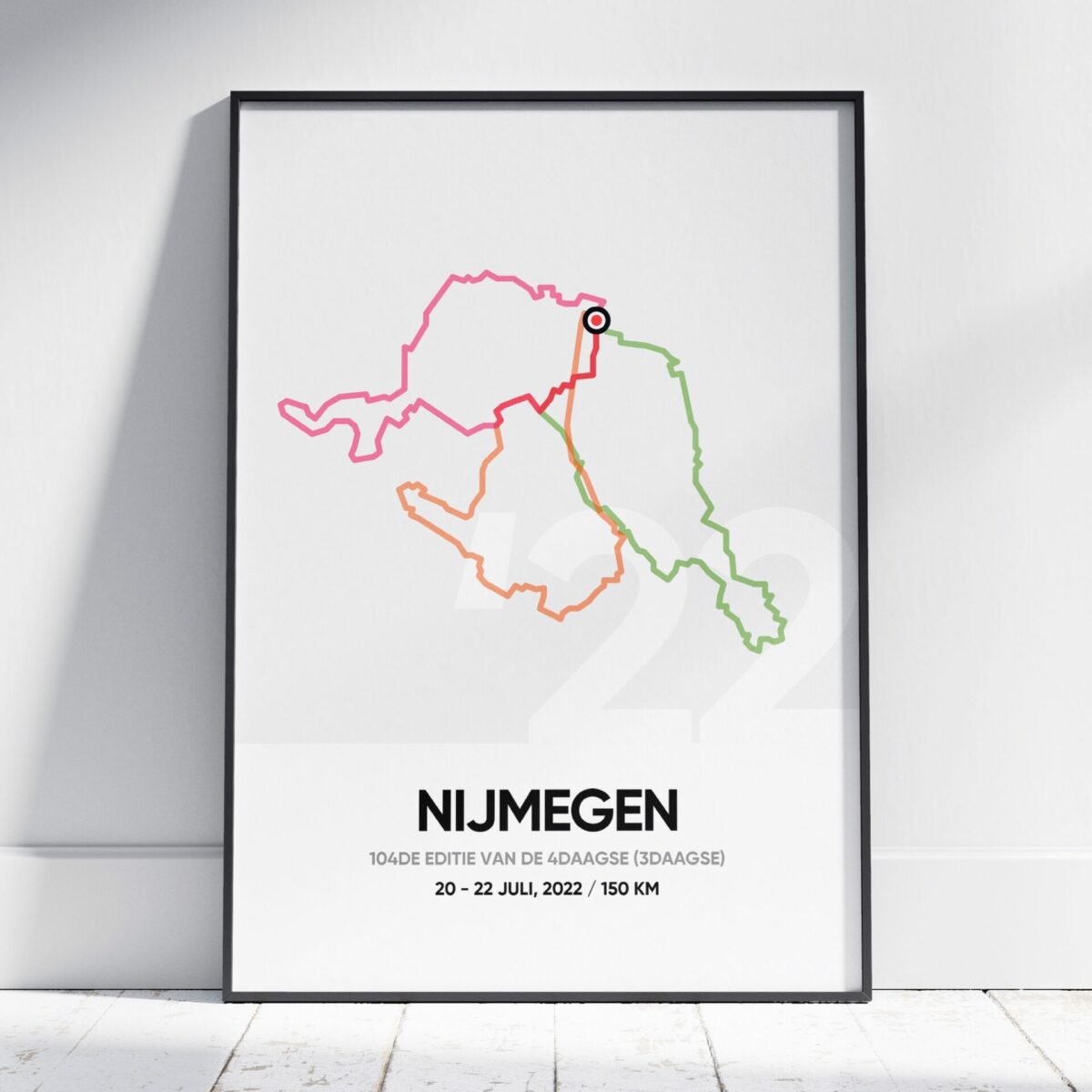 4daagse-3daagse-nijmegen-150km-poster (3Daagse) 4Daagse Nijmegen 150km poster 2022
