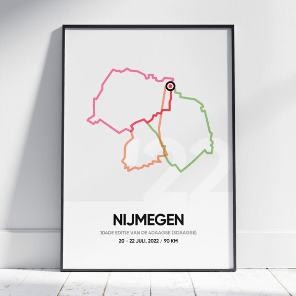 (3Daagse) 4Daagse Nijmegen 90km poster 2022