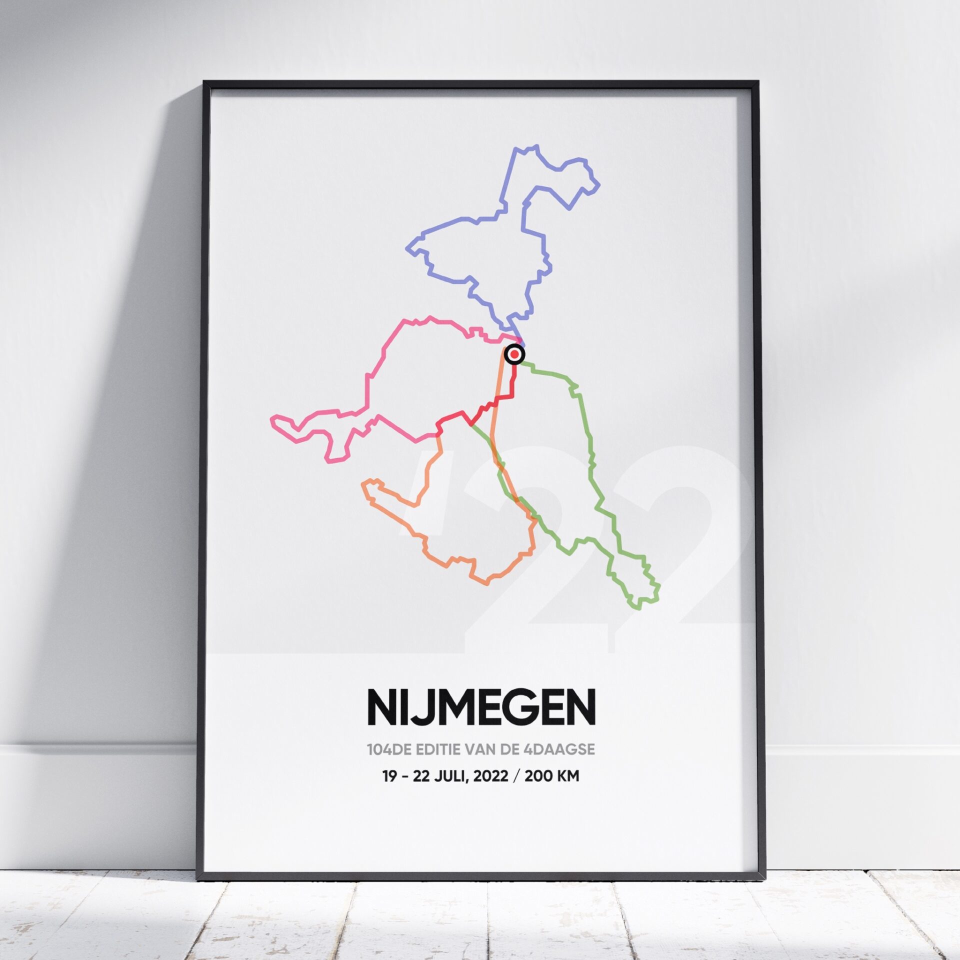 2022 4Daagse Nijmegen 200km Poster Wallable