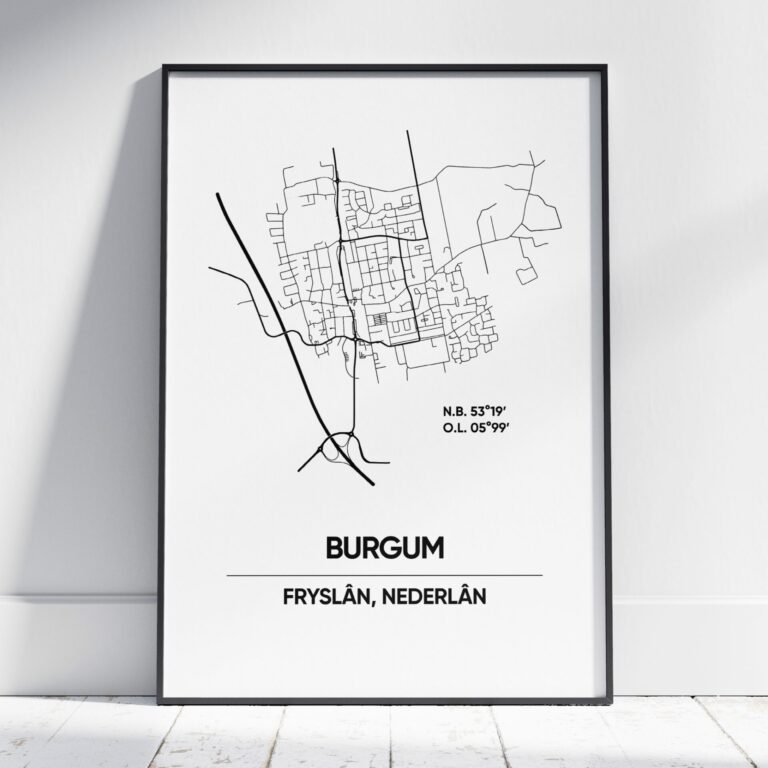 Burgum Fryslân stad poster
