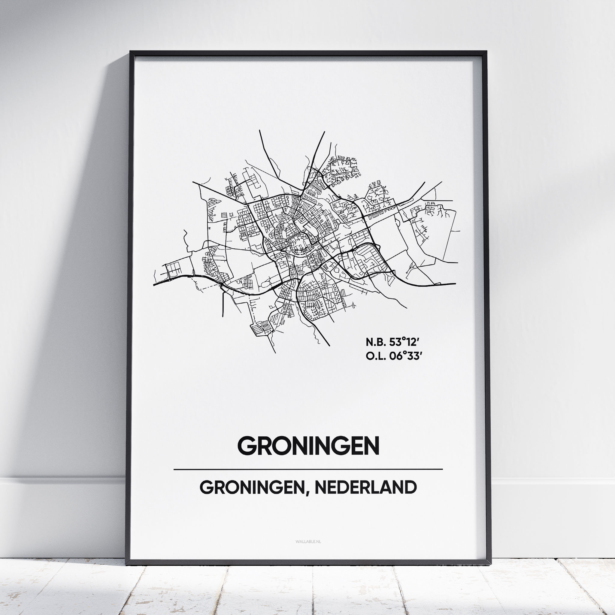 Groningen stad poster Wallable