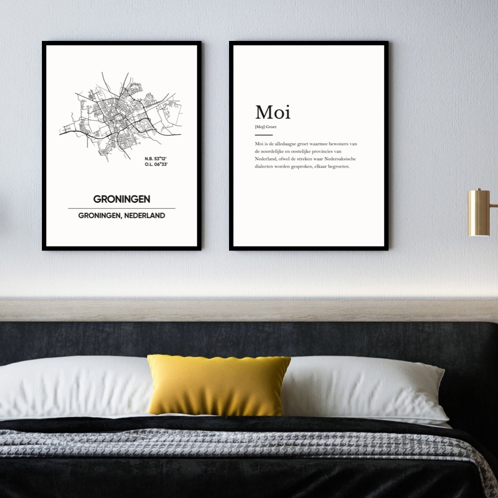 Groningen stad poster Wallable