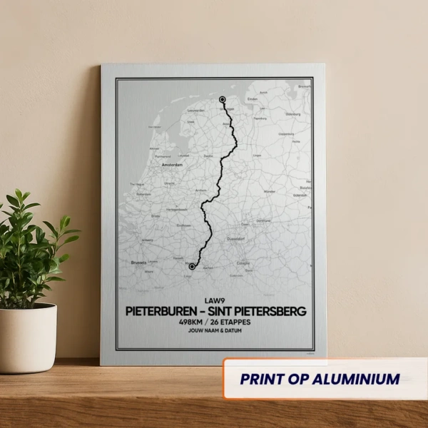 Pieterpad aluminum print