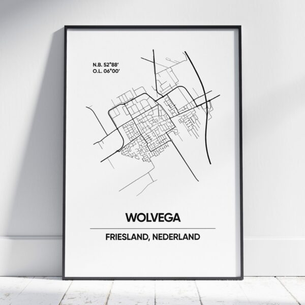 Wolvega stad poster