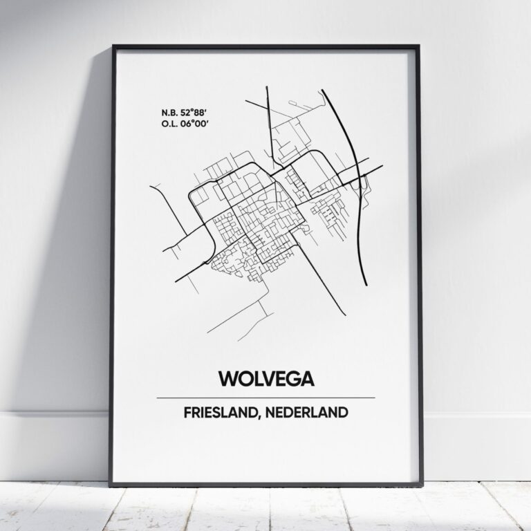 Wolvega stad poster