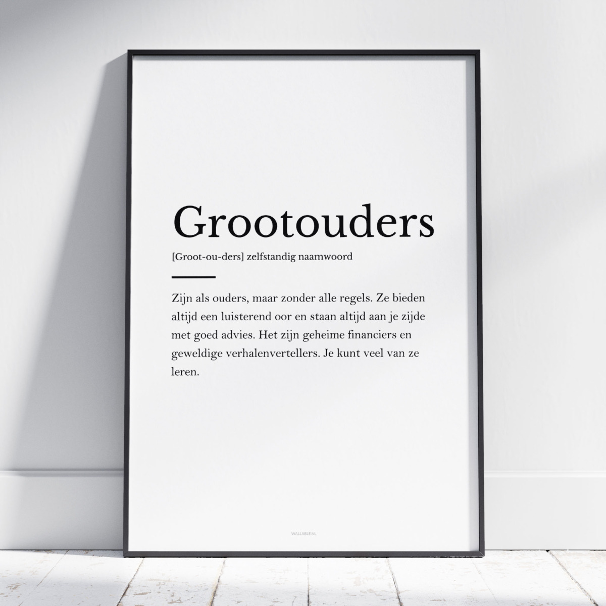 Grootouders poster