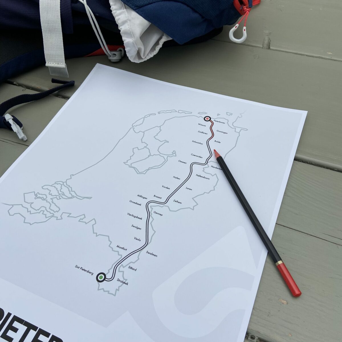 Pieterpad invulposter