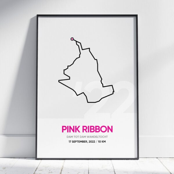 2022 Pink Ribbon 10KM Dam tot Dam wandeltocht poster
