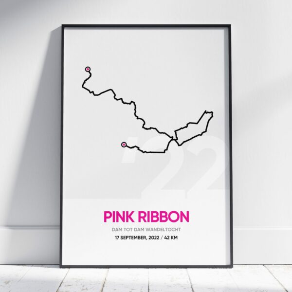 2022 Pink Ribbon 42KM Dam tot Dam wandeltocht poster