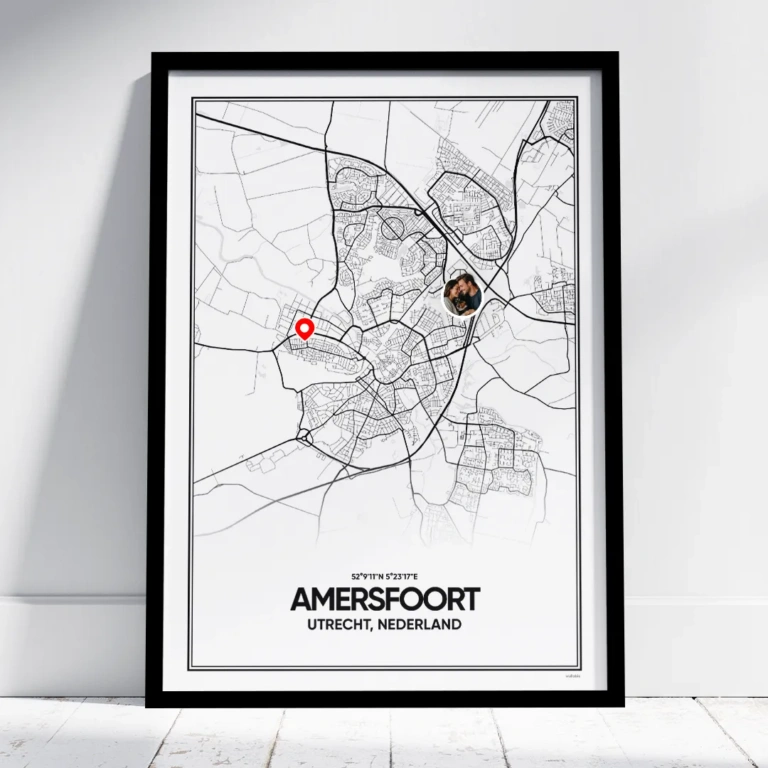 stadskaart Amersfoort poster