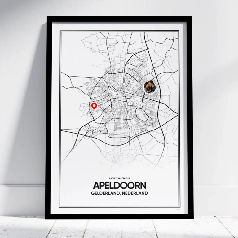 stadskaart Apeldoorn poster