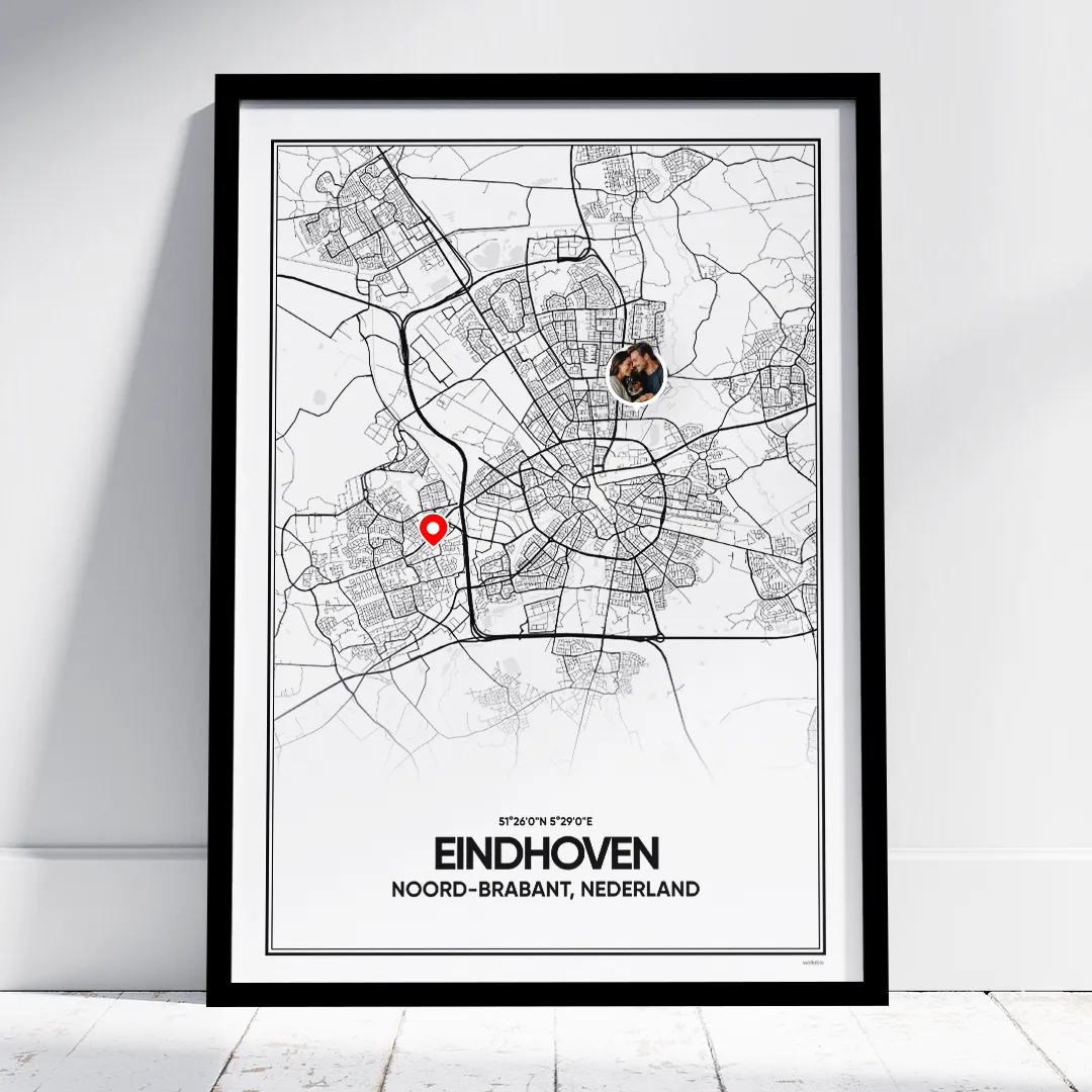 stadskaart Eindhoven poster
