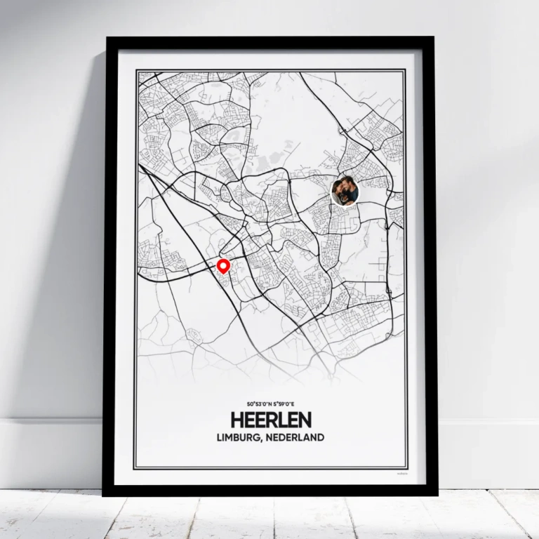 stadskaart Heerlen poster