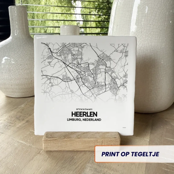 stadskaart Heerlen tegeltje