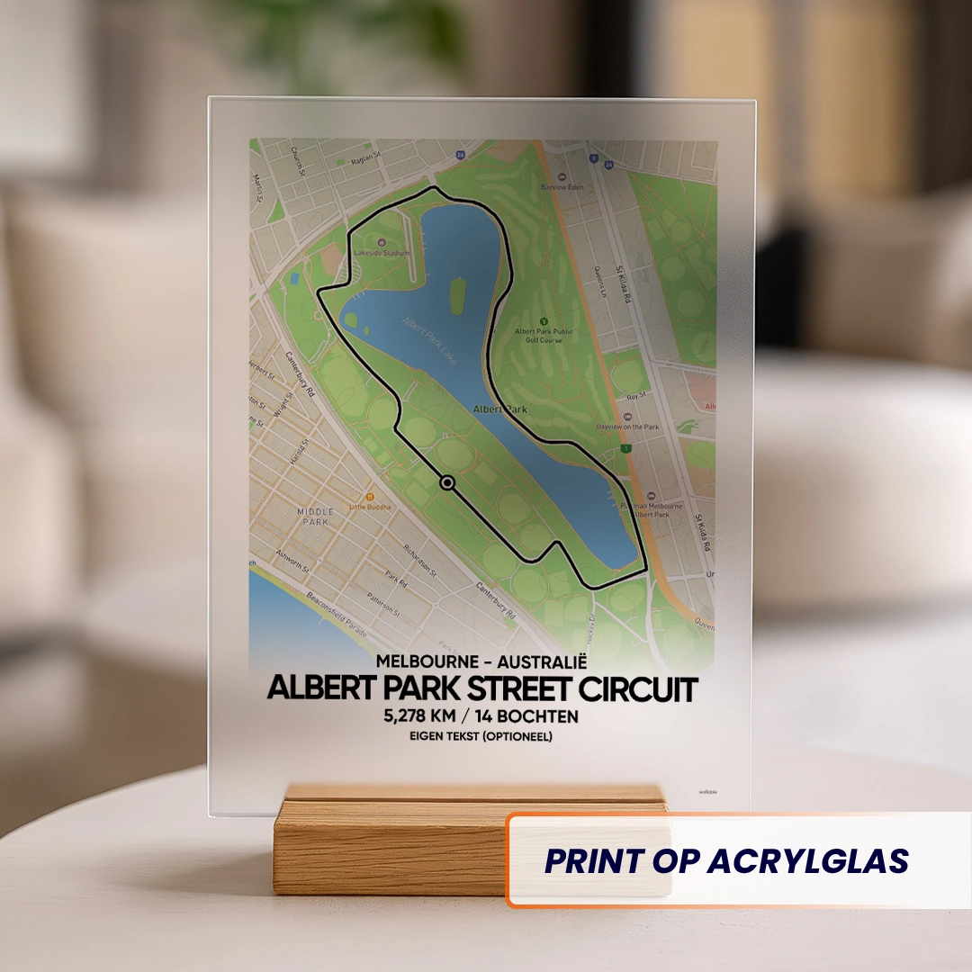 Albert Park Street Circuit acrylglas print