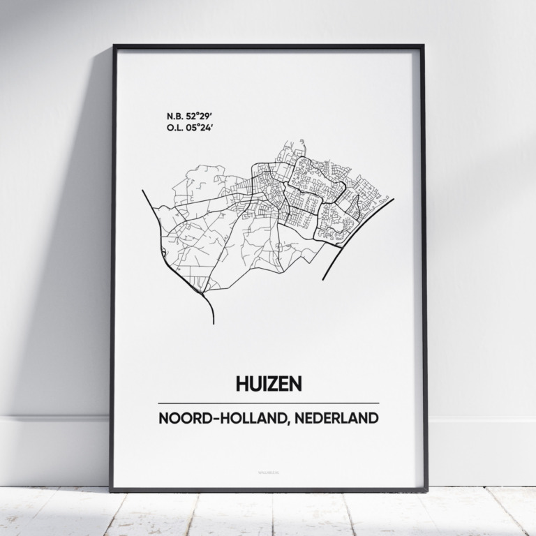 Huizen stad poster