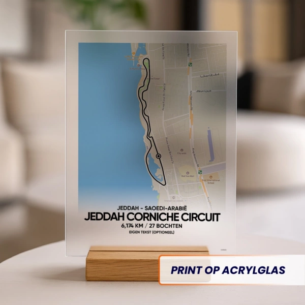 Jeddah Corniche Circuit acrylglas print