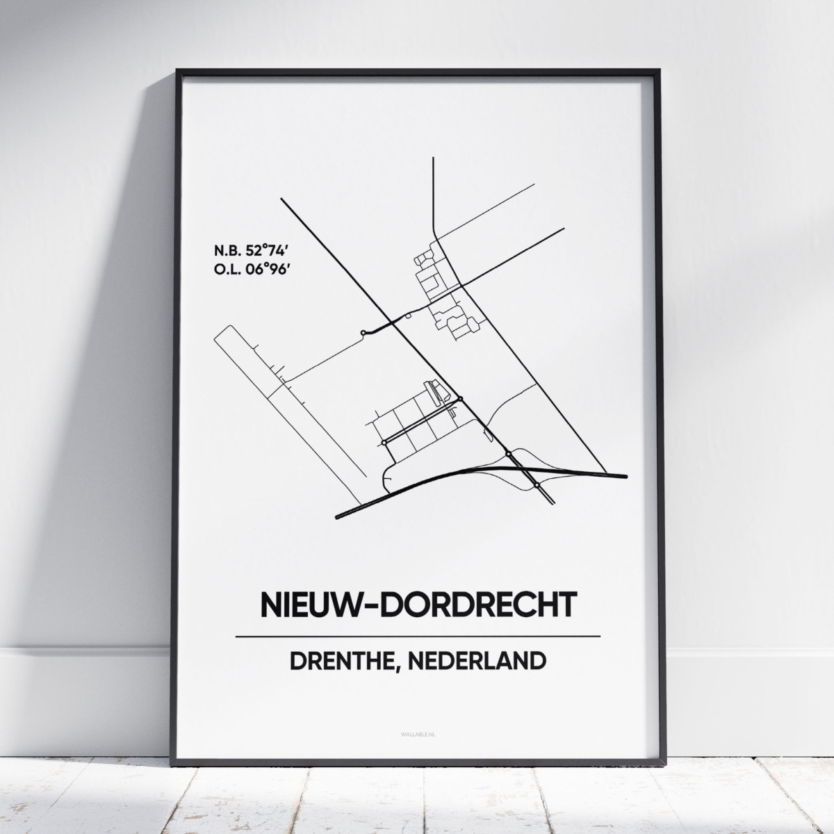 Nieuw-Dordrecht stad poster Nieuw-Dordrecht stad poster