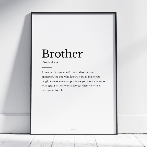 Brother poster (met naam)