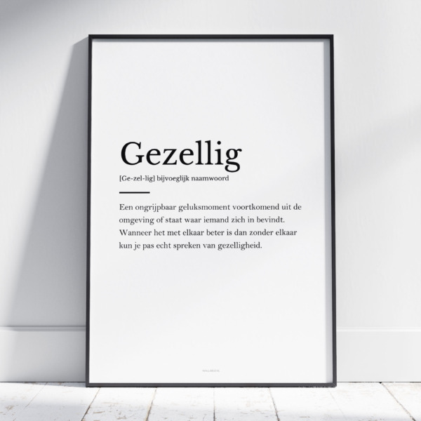 Gezellig poster