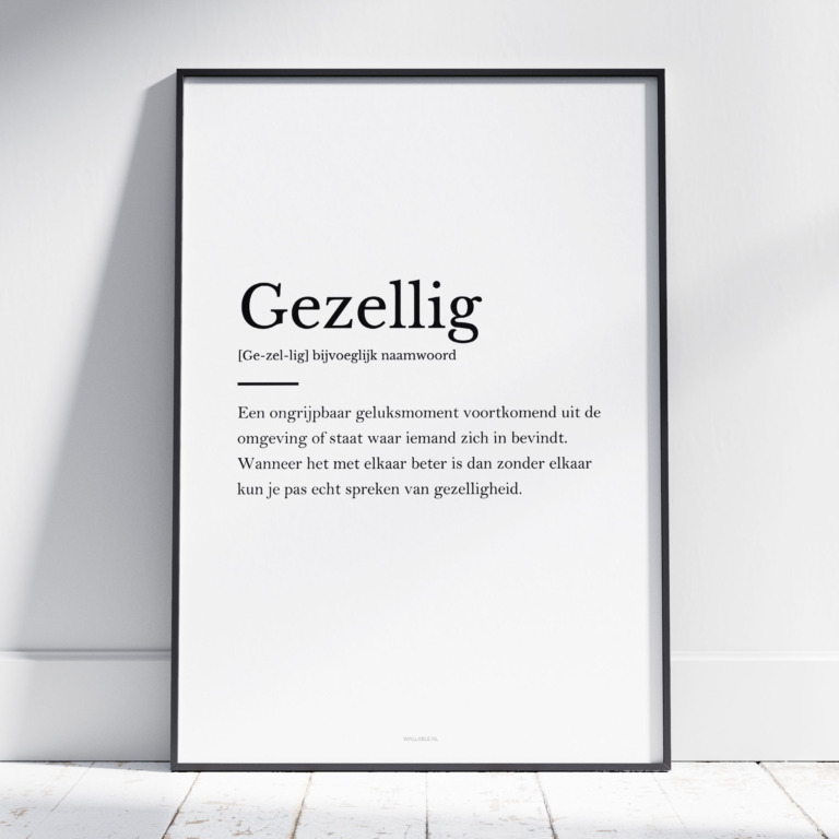 Gezellig poster