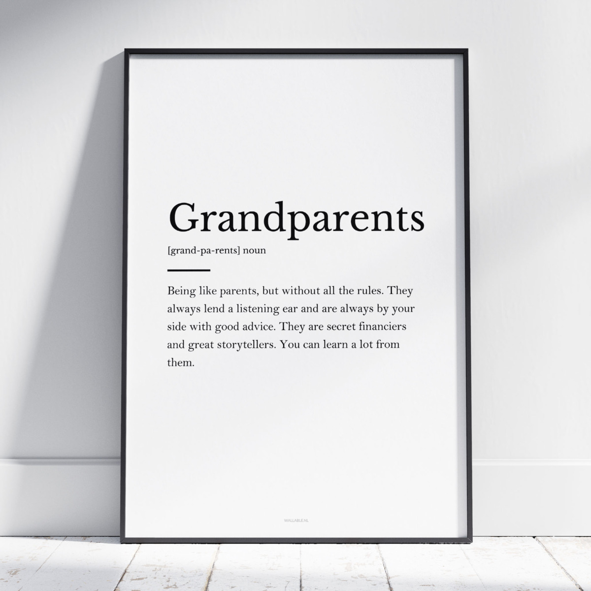 Grandparents poster