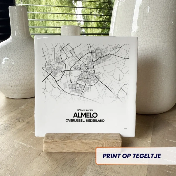 stadskaart Almelo tegeltje