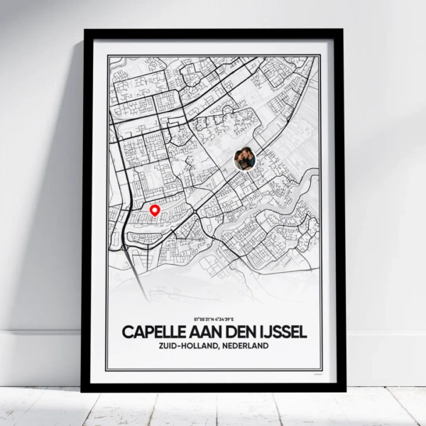 stadskaart Capelle aan den IJssel poster